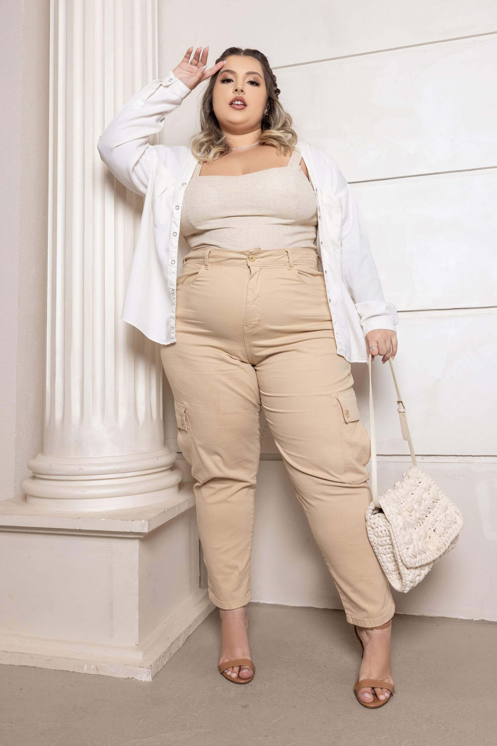 Plus Size CalÃ§a Mom Jeans C&a CalÃ§a Mom Jeans Mom Jeans - Main Image